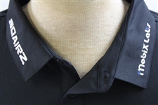 John Daly Signed Personal Straight Down Black Performance 3XL Shirt w/Sponsors JSA ALOA