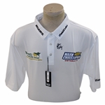 John Daly Signed Personal Straight Down White Performance 3XL Shirt w/Sponsors JSA ALOA