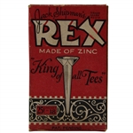 Vintage Jack Shipmans Made of Zinc King of all Tees Box w/Eight (8) Golf Tees