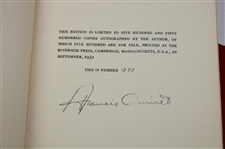 Francis Ouimet Signed 1932 'A Game Of Golf' Ltd Ed #390/550 Book w/Slip Cover JSA ALOA