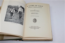 Francis Ouimet Signed 1932 'A Game Of Golf' Ltd Ed #390/550 Book w/Slip Cover JSA ALOA