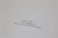 1927 'Golf Architecture In America' 1st Edition Book by George C. Thomas