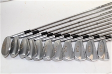 Curtis Strange 1989 MacGregor VIP Ltd Ed #21/50 Proof 1-9, P & SW Iron Set on Display - Mint Condition