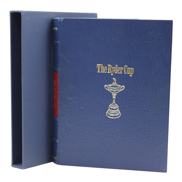 1989 The Ryder Cup The Illustrated History Presentation Ed #47 Book Signed by Authors Hobbs & Peter Alliss