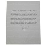 Tiger Woods Signed c1992 Original 'A Letter to the Youth of America' Letter JSA ALOA