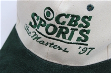 1997 CBS Sports Masters Tan w/Dk Green Embroidered Hat 