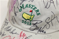Field Multi-Signed 2013 Masters Stone Caddy Hat JSA ALOA