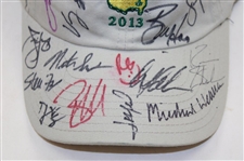 Field Multi-Signed 2013 Masters Stone Caddy Hat JSA ALOA
