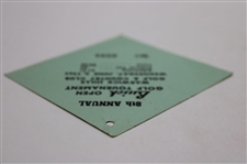 Champ Lema, Palmer, Nicklaus, Charles & Nichols Signed 1965 Buick Open Wednesday Ticket #599 JSA ALOA