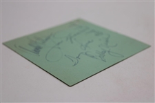 Champ Lema, Palmer, Nicklaus, Charles & Nichols Signed 1965 Buick Open Wednesday Ticket #599 JSA ALOA
