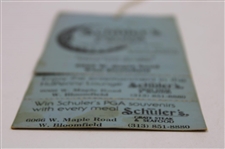 Arnold Palmer & Tom Weiskopf Signed 1979 PGA at Oakland Hills Monday Ticket #1351 JSA ALOA