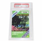 Chris DiMarco Signed 2006 Masters Tuesday Practice Round Ticket PSA Authentic 