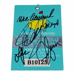 Field Multi-Signed 1997 Masters Wednesday Practice Round Ticket JSA ALOA