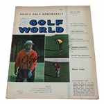 Jack Nicklaus & Gay Brewer Signed April 1966 Golf World Magazine JSA ALOA
