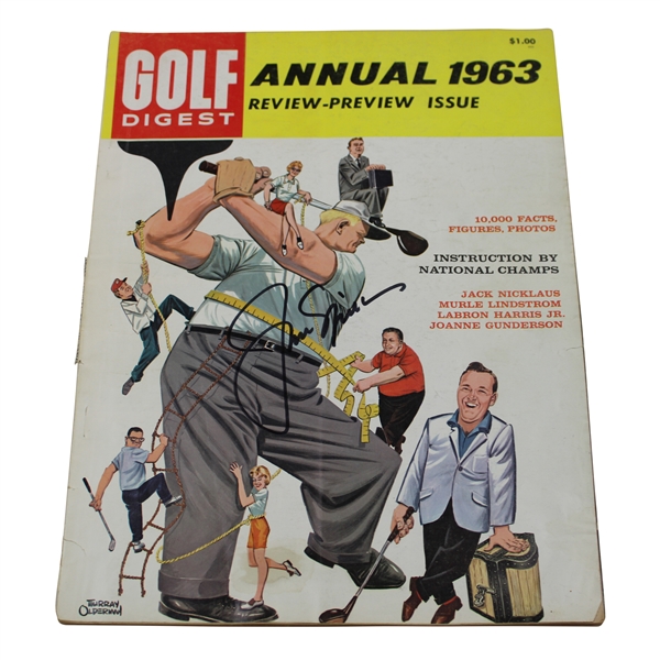 Jack Nicklaus Signed 1963 Golf Digest Annual JSA ALOA