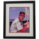 Stan Musial Signed St. Louis Cardinals Holding Bat Photo - Framed JSA #XX54160