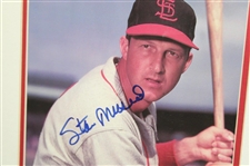 Stan Musial Signed St. Louis Cardinals Holding Bat Photo - Framed JSA #XX54160