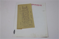 Betsy Rawls Signed 1964 SI Magazine w/Rawls Wins Womens National Open 1951 Wire Photo JSA ALOA