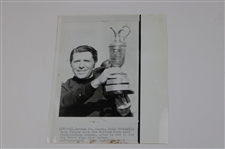 Jack Nicklaus 1980 US Open, Gary Player 1974 The Open, & Brewer/Nichols 1967 Masters Wire Photos