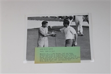 Jack Nicklaus 1980 US Open, Gary Player 1974 The Open, & Brewer/Nichols 1967 Masters Wire Photos