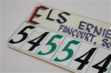 Ernie Els Official 1998 US Open at The Olympic Club Rnd 2 w/Final Score USGA Scoreboard Strip