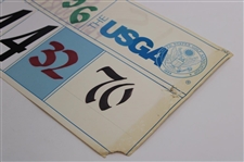Ernie Els Official 1998 US Open at The Olympic Club Rnd 2 w/Final Score USGA Scoreboard Strip
