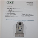 Paul Azinger Signed Personal Past Ryder Cup Captains Gifted Wood Bottle Opener Catch Box JSA ALOA