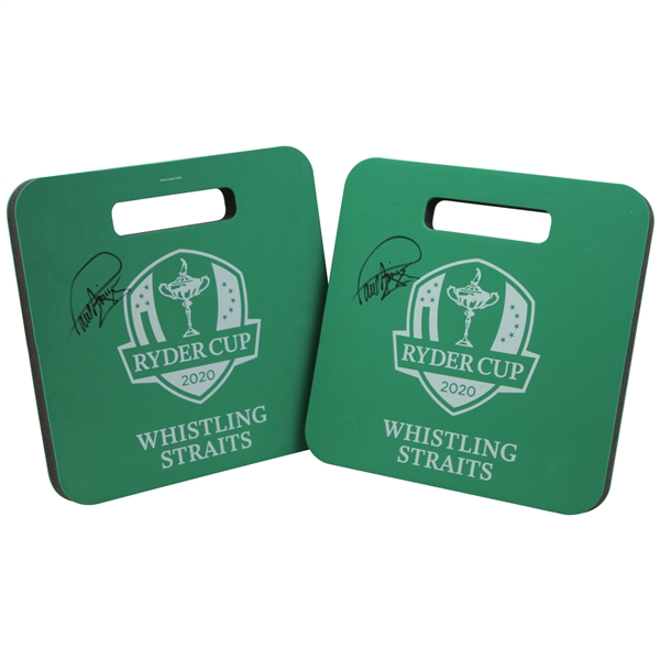 Paul Azinger Signed Personal 2020 Ryder Cup at Whistling Straits Green Seat Cushions JSA ALOA