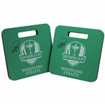 Paul Azinger Signed Personal 2020 Ryder Cup at Whistling Straits Green Seat Cushions JSA ALOA