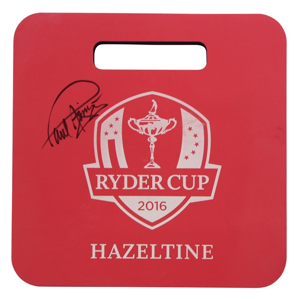 Paul Azinger Signed Personal 2016 Ryder Cup at Hazeltine Red Seat Cushion JSA ALOA