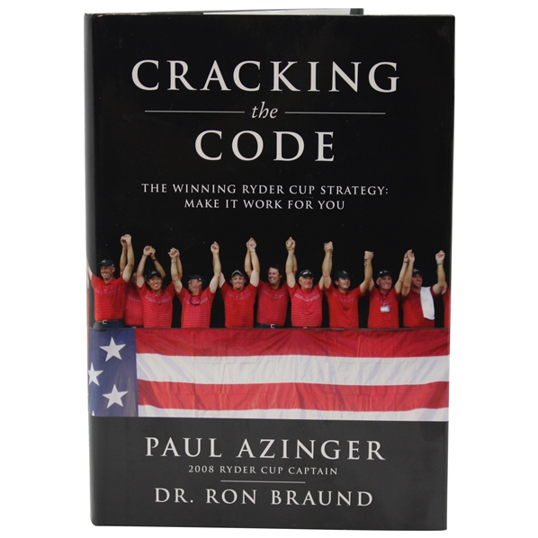 Paul Azinger Signed Personal 2010 Cracking the Code - Paul Azinger 2008 Ryder Cup Captain Book JSA ALOA
