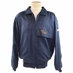 Paul Azingers 2001 The Ryder Cup at The Belfry Team USA Navy Zero Restriction Micro Suede Jacket - Large