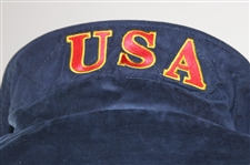 Paul Azinger's 2001 The Ryder Cup at The Belfry Team USA Navy Zero Restriction Micro Suede Jacket - Large