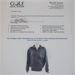 Paul Azinger's 2001 The Ryder Cup at The Belfry Team USA Navy Zero Restriction Micro Suede Jacket - Large
