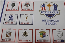 Paul Azinger's 2025 Ryder Cup at Bethpage Black 'History of the Ryder Cup' Poster by Chandler Withington 