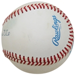 Mickey Mantle Signed Rawlings Official American League Baseball w/'No. 7' JSA ALOA