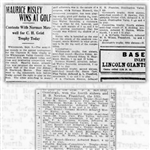 1914 Whitemarsh Valley CC Inv. Tournament Sterling Overlay Runner-Up Bloomfield Trophy