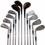 Macgregor Jack Nicklaus Woods & Irons Muirfield 20th Ann Models 3-8 ,P, S W/ 3 Woods R-300 Dynamic Gold Shafts