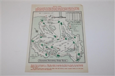 1963 Masters Tournament Thursday, Friday & Saturday Pairing Sheets - Jack's First Masters Win