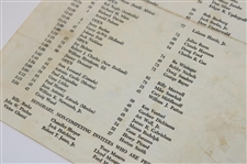 1963 Masters Tournament Thursday, Friday & Saturday Pairing Sheets - Jack's First Masters Win