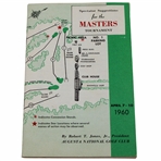 1960 Augusta National Golf Club Tournament Spectator Guide - Palmers Second Masters Win