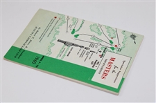 1960 Augusta National Golf Club Tournament Spectator Guide - Palmer's Second Masters Win