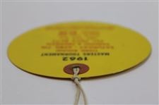 1962 Masters Tournament Saturday 3rd Round Ticket #6069 - Arnold Palmer Winner