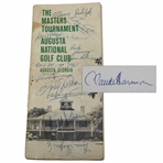 Claude Harmon, Picard, Demaret, Big 3 & others Signed 1961 Masters Booklet JSA ALOA