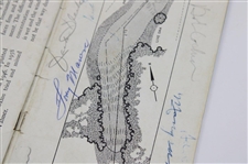 Claude Harmon, Picard, Demaret, Big 3 & others Signed 1961 Masters Booklet JSA ALOA