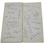 Claude Harmon, Picard, Demaret, Big 3 & others Signed 1961 Masters Booklet JSA ALOA