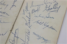 Claude Harmon, Picard, Demaret, Big 3 & others Signed 1961 Masters Booklet JSA ALOA