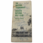 Claude Harmon, Picard, Demaret, Big 3 & others Signed 1961 Masters Booklet JSA ALOA