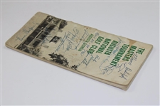 Claude Harmon, Picard, Demaret, Big 3 & others Signed 1961 Masters Booklet JSA ALOA
