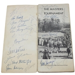 Claude Harmon, Picard, Demaret, Big 3 & others Signed 1961 Masters Booklet JSA ALOA
